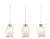 Светильник подвесной Ambrella TR3536/3 WH/CL/FR белый/прозрачный/белый матовый E27*3 max 40W