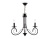 Светильник подвесной Ambrella TR9606/3 BK черный E14/3 max 40W D560*650