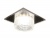 Светильник Ambrella TN355 CH/CL хром/прозрачный GU5.3+3W (LED WHITE) 95*95*45 Встраиваемый