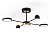 Светильник Ambrella FL51632/4+1 BK/GD черный/золото 3000K-6400K 48W 910*745*300 (ПДУ ИК)