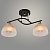 Люстра XA1585B/2 BK+CR черный/хром 2х60W E27 d450 h250, HN23