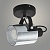 Спот 1121/1 BK черный 1х60W E27 h200