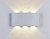 Светильник настенный Ambrella FW143 WH/S белый/песок LED 3000K 10W 167*80*40 Настенный
