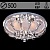 Люстра 55785/500 CR хром 5х40W E14 LED-RBP ПДУ d500 h250, SDA22