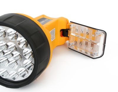Фонарь ULTRAFLASH LED3712 аккум. 220Вт/12B желтый 19LED.  пластик (1/20)