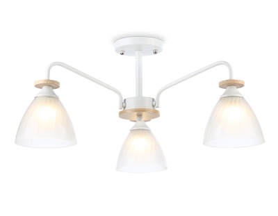 Светильник подвесной TR9562/3 WH/FR белый/белый матовый E27/3 max 40W D620*250