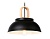 Светильник подвесной в стиле лофт Ambrella TR8192 BK/LW черный/светлое дерево E27 max 40W D290*900