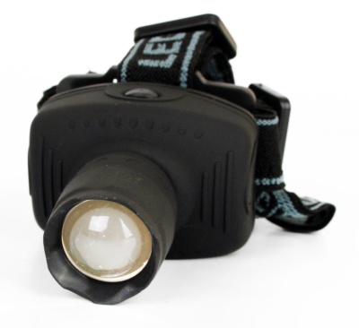 Фонарь ULTRAFLASH LED5354 налобный, серый 1 ватт LED 3режима, 3хR03, пластик (1/5)