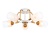 Светильник подвесной TR303323/5 WH/GD/CL/FR белый/золото/прозрачный/белый матовый E27*5 max 60W
