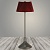 Настольная лампа 930178 кофе/бордовый абажур h360 2W LED, DIY23