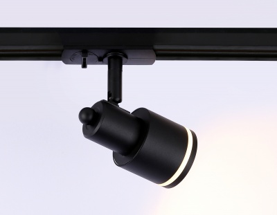 Трековый светильник со сменной лампой GL5206 BK черный GU10 max 12W AMBRELLA