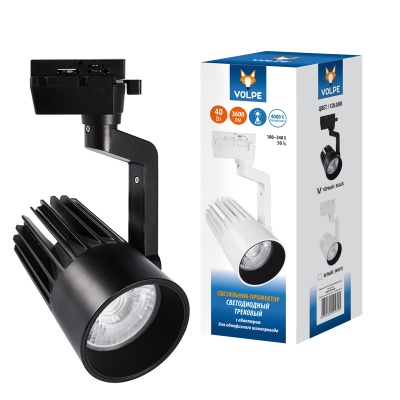Светильник трековый VOLPE ULB-Q274 40W/4000К BLACK 3600Лм, 4000К, Черный