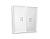 AP1240 Лицевая панель ALFA (Белый матовый) для 2-кл выключателей с подсветкой QUANT