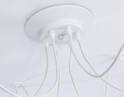 Подвесная люстра в стиле лофт Ambrella TR8177/6 WH белый E27*6 max 40W D630*910
