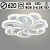 Люстра LI08462/6+6B PR WH белый 168W+10W LED RGB 3000-6500K d620 ПДУ(ИК) диммер, HN23