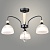 Люстра N6393/3 BK+WOOD черный 3x60W E27 d630 h435, QH24