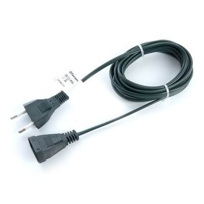 Сетевой шнур для гирлянд 5м, 2*0,5мм2, IP20, зеленый DM305