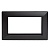 Рамка 2-местная (без перемычки), пластик, серия Катрин, PFR00-7012-05, черный