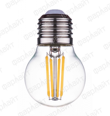 Лампа светодиодная Фарлайт нитевидная прозрачная шар G45 11Вт 4000К Е27 (FAR000129)