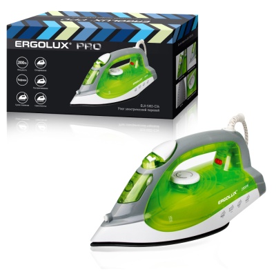 Утюг электр. паровой ERGOLUX ELX-SI02-C34 салатовый 2000Вт, 220-240В тефлон(1/10)