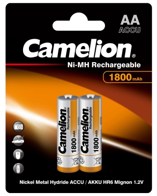 Аккум-р CAMELION AA-1800mAh Ni-Mh BL-2, 1.2B (24/384)