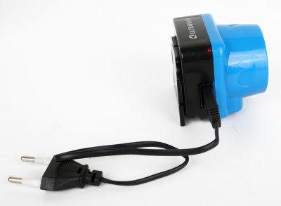 Фонарь ULTRAFLASH LED5374 налобный аккум 220В, голубой, 0.4 Ватт  LED, 1 реж, пласт, бокс (1/10/120)
