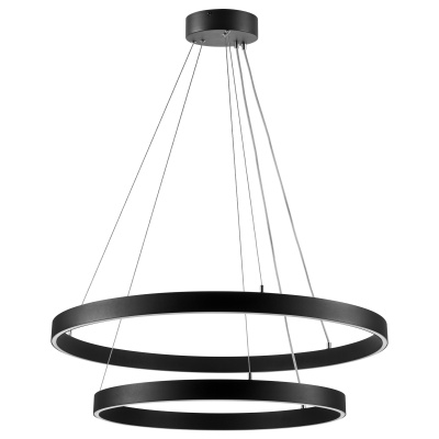 748127 Люстра SATURNO LED 84W 5800LM 70G ЧЕРНЫЙ 3000-6000K