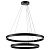 748127 Люстра SATURNO LED 84W 5800LM 70G ЧЕРНЫЙ 3000-6000K