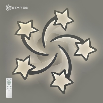 Люстра светодиодная ESTARES ROOM star 100W 5S-APP-695x70-WHITE/WHITE-220-IP20 Управляемая