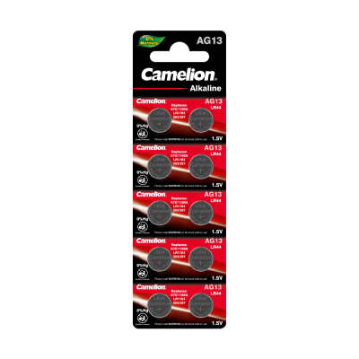 Батарейка CAMELION G13 BL-10 Mercury Free (357A/LR44/A76) для часов(10/100/360)