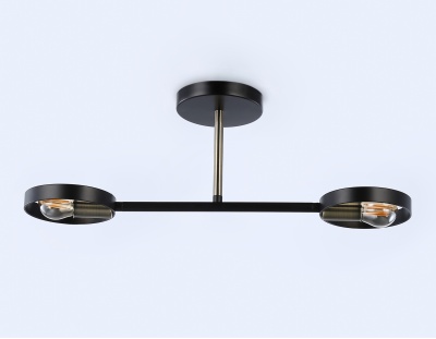 Подвесной светильник TR8225/2 BK/SB черный/бронза E27/2 max 40W 510*165*190