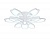 Светильник Ambrella FA579/6+3 WH белый 162W 700*640*120 (ПДУ РАДИО 2.4G)