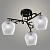 Люстра 11277В-2/3 черный/хром (Плафон 8270) НПБ 01-3х60-209 Е27 3x60W Е27 d465 h256, 1005405508