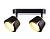 Спот настенно-потолочный AMBRELLA TN71231/2 BK/GD черн/золото GX53/2 220*100*147 поворотный