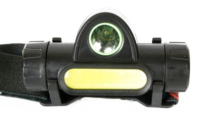 Фонарь ULTRAFLASH E1340 налобный акк 3,7В черный XPE+COB LED, 3 Ватт, 2 реж., магнит, бокс