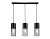 Светильник подвесной AMBRELLA TR8501/3 BK черный E27/3 max 60W 550*100*1000