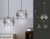 Светильник подвесной в стиле лофт Ambrella TR8421 BK/GD черный/золото E14 max 40W D285*1000
