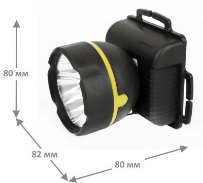 Фонарь ULTRAFLASH 909LED5 налобный, черный 5LED 1режим, 3xR6, пластик (1/100)