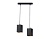 Светильник подвесной Ambrella TN5133/2 BK черный E27/2 max 40W 260*80*1150