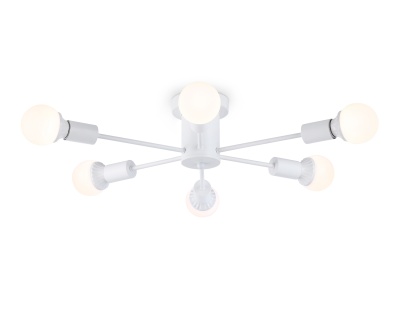 Люстра потолочная Ambrella TR80401/6 WH белый E27/6 max 60W D780*150