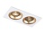 Светильник Ambrella TN102733/2 WH/GD белый/золото GU5.3 175*92*23 встраиваемый