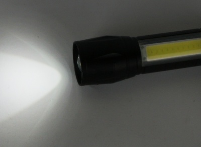 Фонарь ULTRAFLASH E1337 аккум. 3,7В, черный, XPE + COB LED, 3 Вт, 3 реж., Micro - USB, бокс
