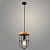 Подвес 23530/1HQ BK+WOOD черный/дерево 1х40W E27 h1000, 24