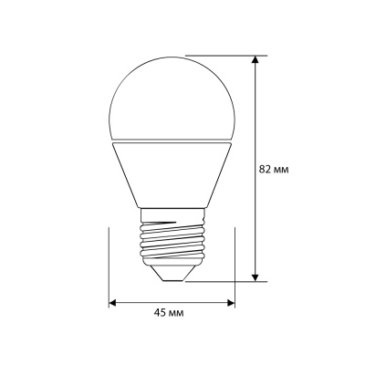 Лампа CAMELION LED5-G45/845/E27 220V 5W (1/10/100)