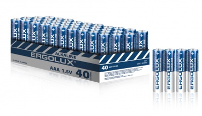 Батарейка Ergolux LR03 Alkaline BOX40 ПРОМО 