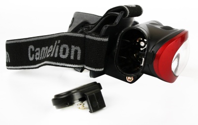Фонарь CAMELION LED 5382 налобный, черн., COB, 4реж, 3XLR03 в компл, пласт, откр. блист