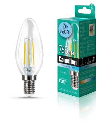Лампа CAMELION LED7-C35-FL/845/E14 220V 7W ()