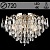 Люстра E2426/8+8 FGD золото/хрусталь 8х60W E27+8x5W LED ПДУ d720 h490, QH23