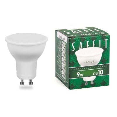 Лампа светодиодная SAFFIT 9W 4000K 230V GU10 MR16, SBMR1609 ()