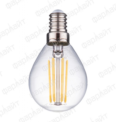 Лампа светодиодная Фарлайт нитевидная прозрачная шар G45 11Вт 2700К Е14 (FAR000126) (50)
